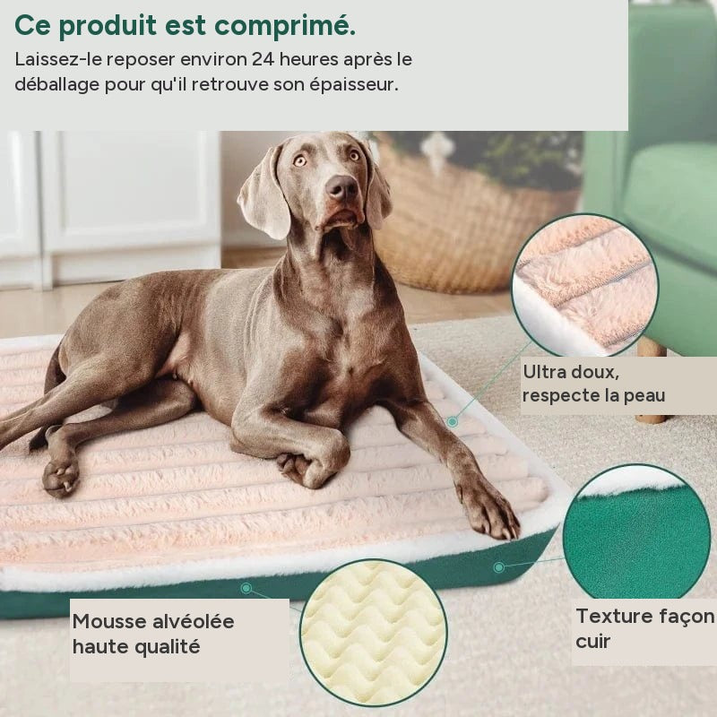 Tapis de lit pour chien & chat – Coussin amovible, lavable & confortable - One PETS-TOP – vue 5