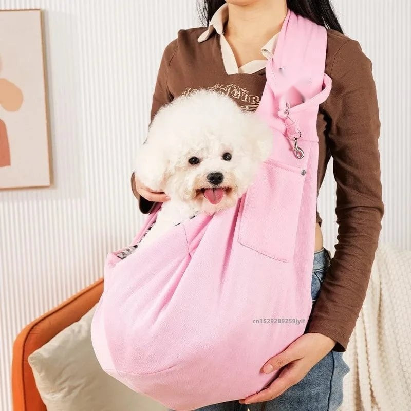 Sac à bandoulière pour chien et chat, transport confortable et portable – vue 5