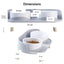 Mangeoires doubles reglables, bols sureleves pour chat, chiot, petit chien – vue 3