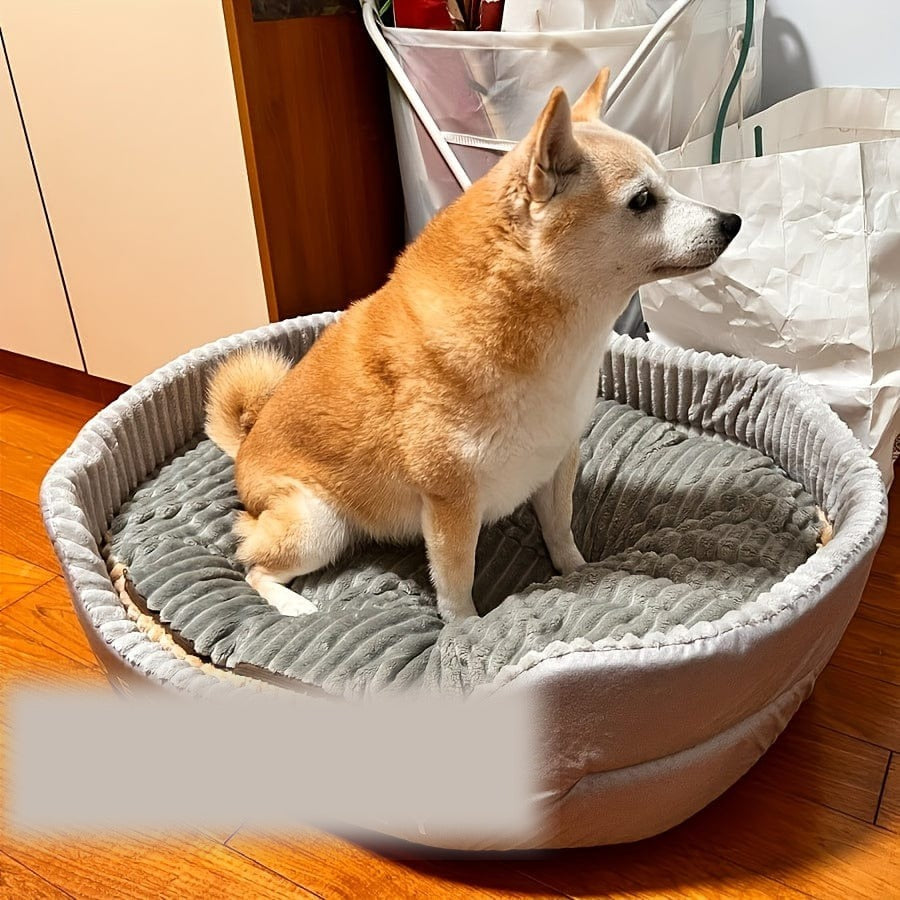 Lit ovale pour chien/chat, coussin orthopédique toutes saisons – vue 4