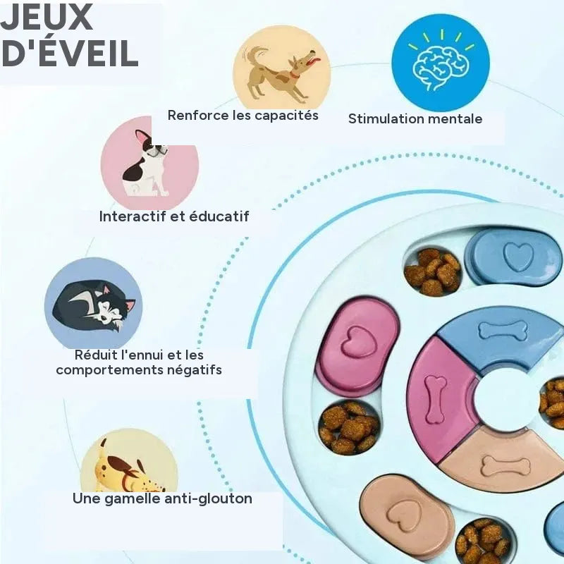Bol cachette de nourriture pour chien – Jouet éducatif & interactif - One PETS-TOP – vue 5