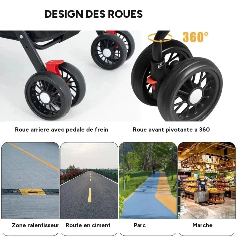 Poussette pliable légère pour animaux – vue 6