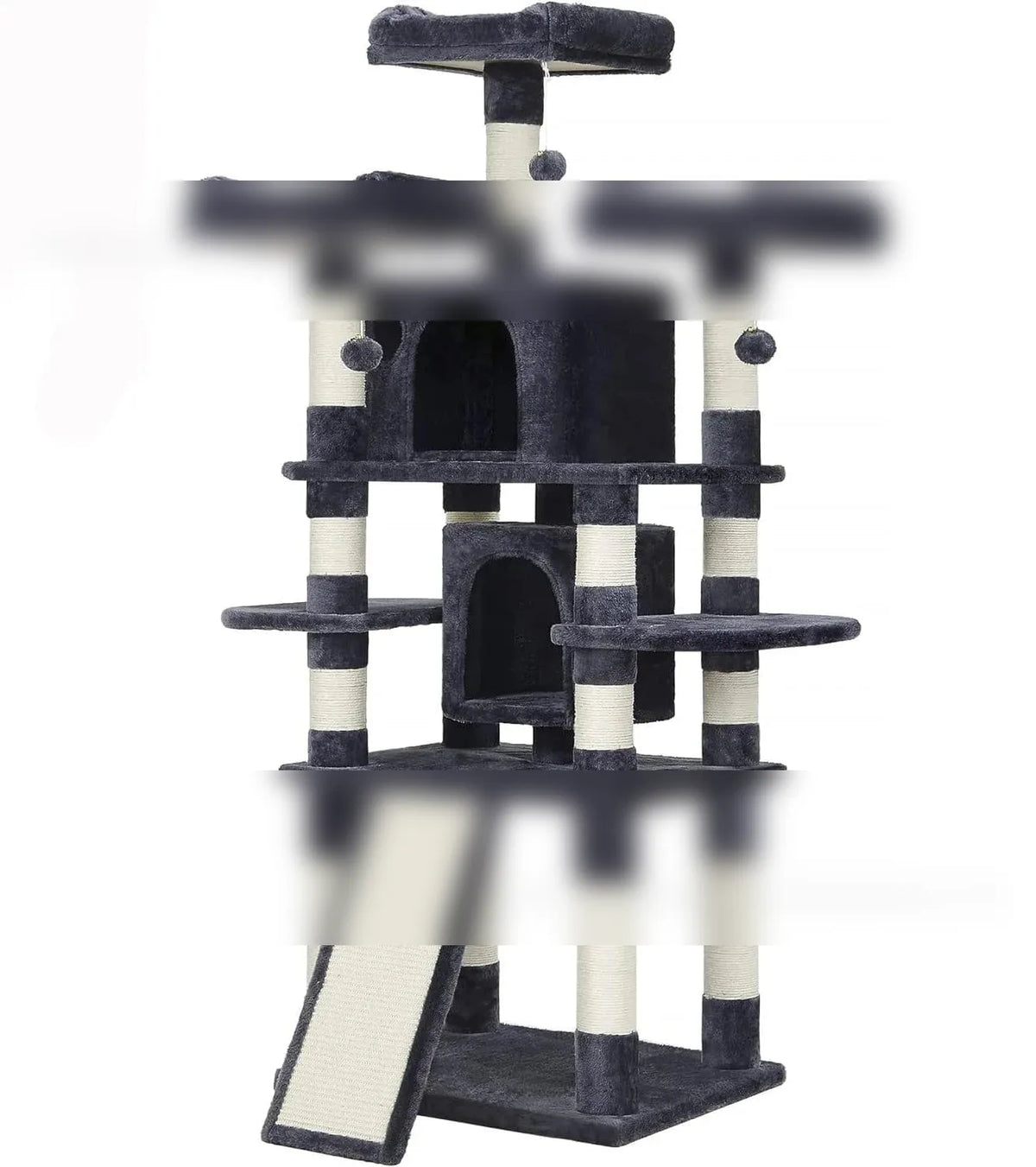 Arbre à chat – Étagère murale haute, design compact - One PETS-TOP – vue 6