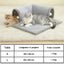 Lit pour chat avec tunnel - couchage confortable et aire de jeu intégrée