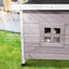 Maison en bois pour chat - niche interieure exterieure toit etanche – en situation