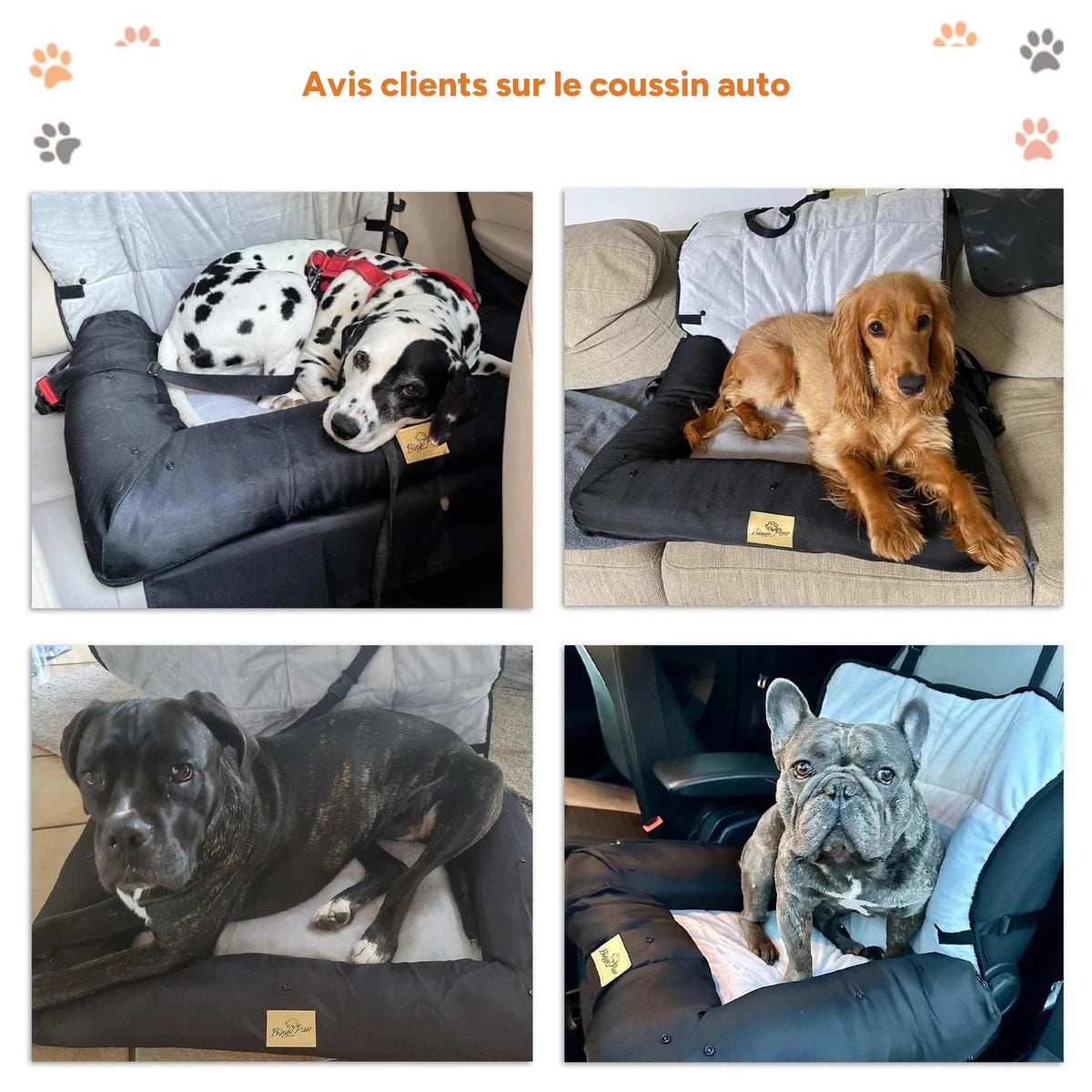 Siège de voiture portable pour chien – Rehausseur étanche avec ceinture - One PETS-TOP – vue 6