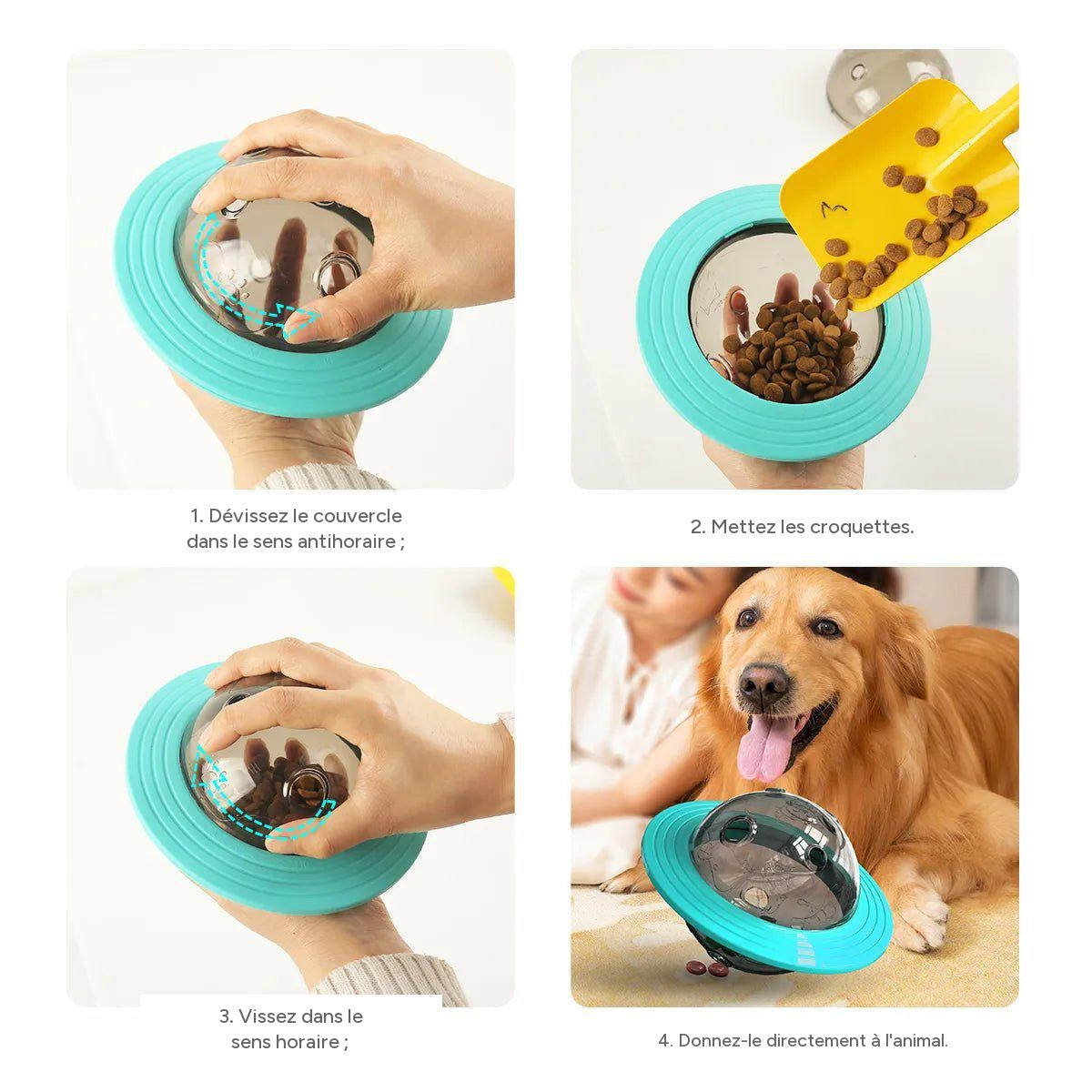 Balle magique IQ pour chiens - alimentation et divertissement – vue 6