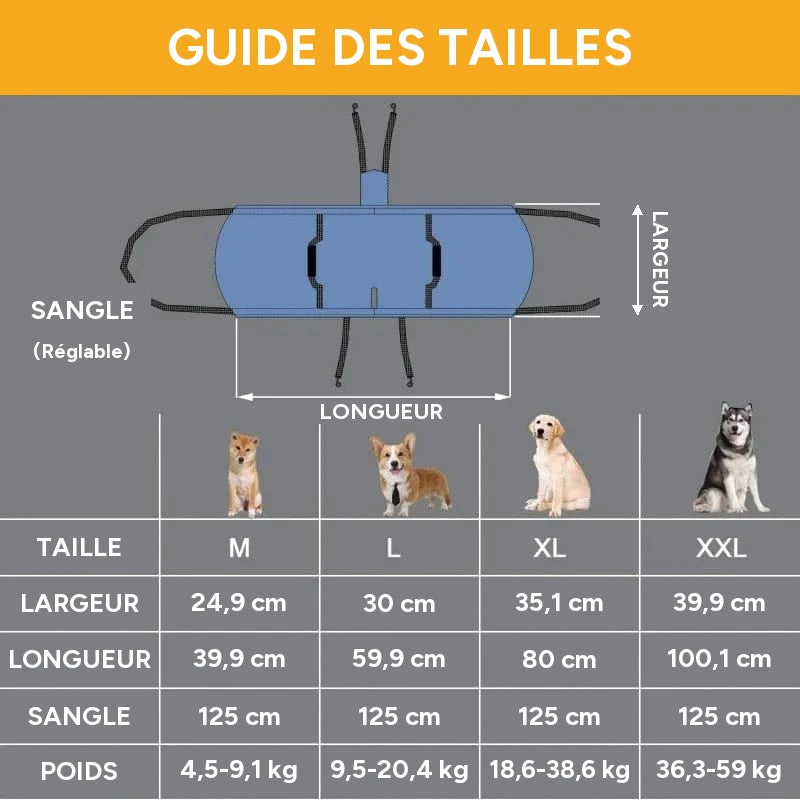 Harnais de soutien chien âgé – Aide marche & récupération - One PETS-TOP – vue 6