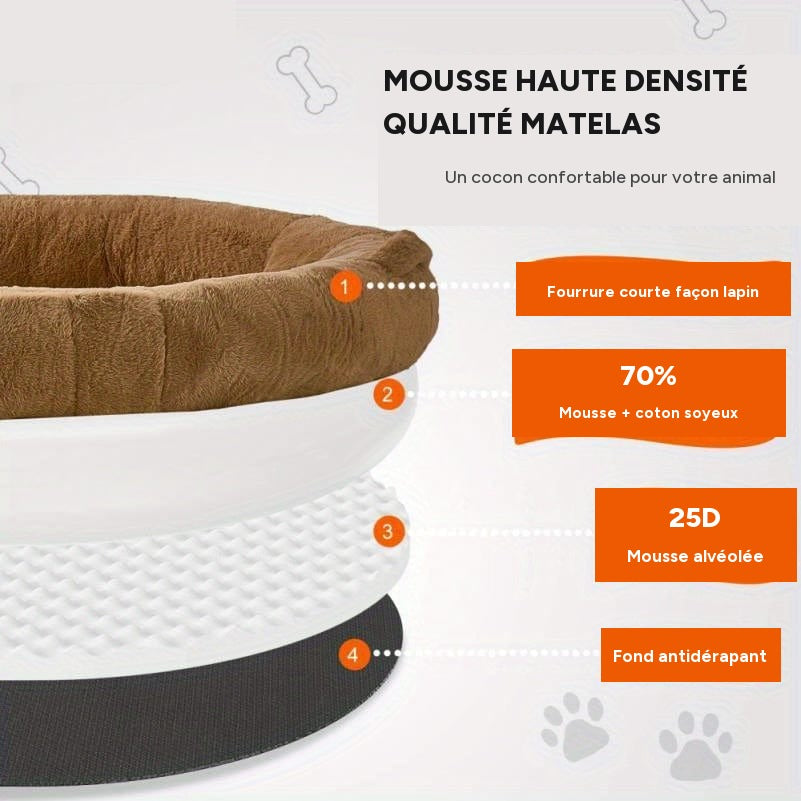 Lit pour chien XXL 183x122 cm ultra confort housse lavable – vue 3