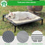Lit surélevé pour chien avec auvent, couchage portable intérieur/extérieur – vue 3