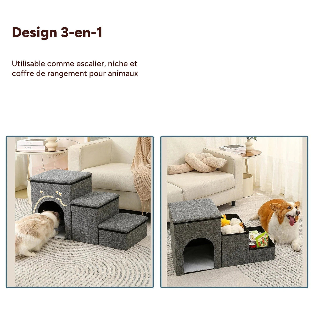 Marches pliables 3-en-1 pour chiens – vue 7