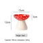 Bol champignon pour chat - gamelle décorative en résine design ergonomique