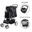 Poussette pour chien et chat 4 roues