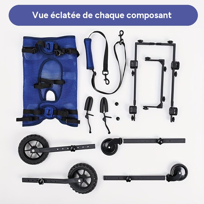 Fauteuil roulant pour chien – Mobilité, rééducation & confort optimal – One PETS-TOP – vue 7