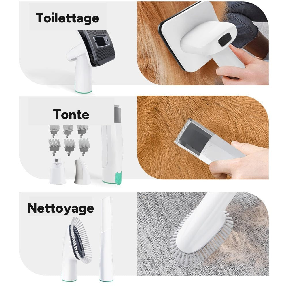 Machine de toilettage 7-en-1 chien et chat – en situation