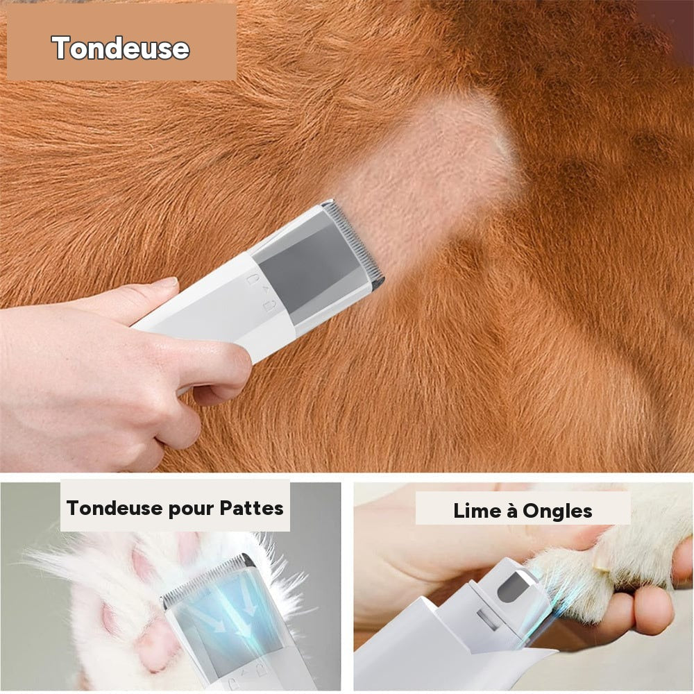 Machine de toilettage 7-en-1 chien et chat – vue de face