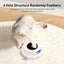 Jouet automatique 2-en-1 – Balle interactive & plume pour chat Blanc One PETS-TOP