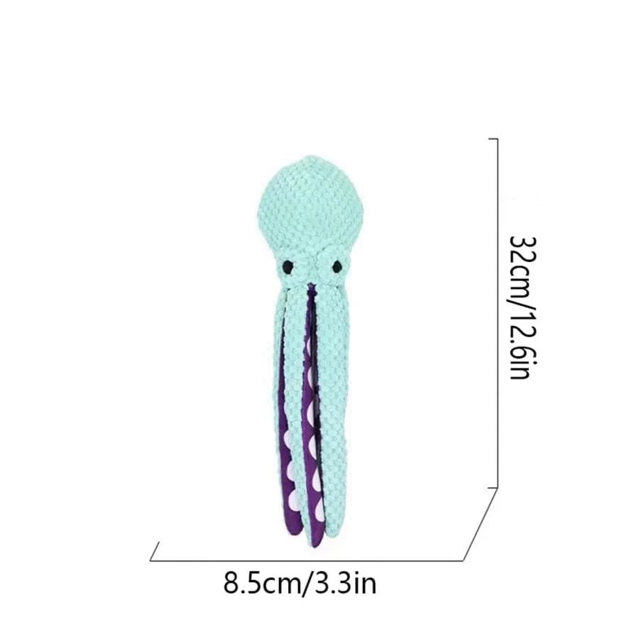 Jouet en peluche pieuvre pour chien – Anti - démolition avec couineur - One PETS - TOP