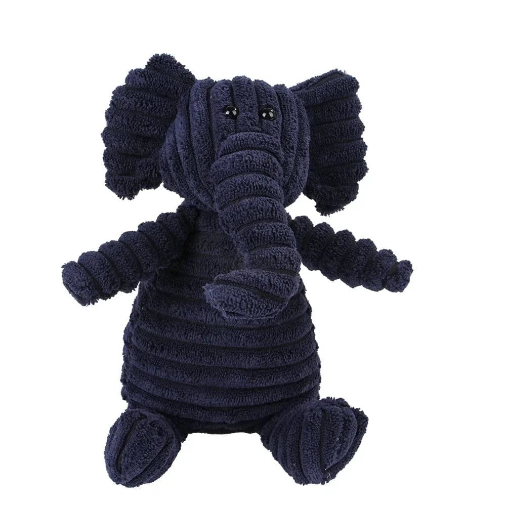 Jouet en peluche velours côtelé pour chien – Résistant & grinçant Eléphant One PETS-TOP