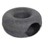Lit Donut 2-en-1 pour chat & petit chien – Tunnel interactif cosy Gris Foncé avec ouverture / ⌀ 50 One PETS-TOP