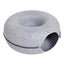 Lit Donut 2-en-1 pour chat & petit chien – Tunnel interactif cosy Gris Clair avec ouverture / ⌀ 50 One PETS-TOP