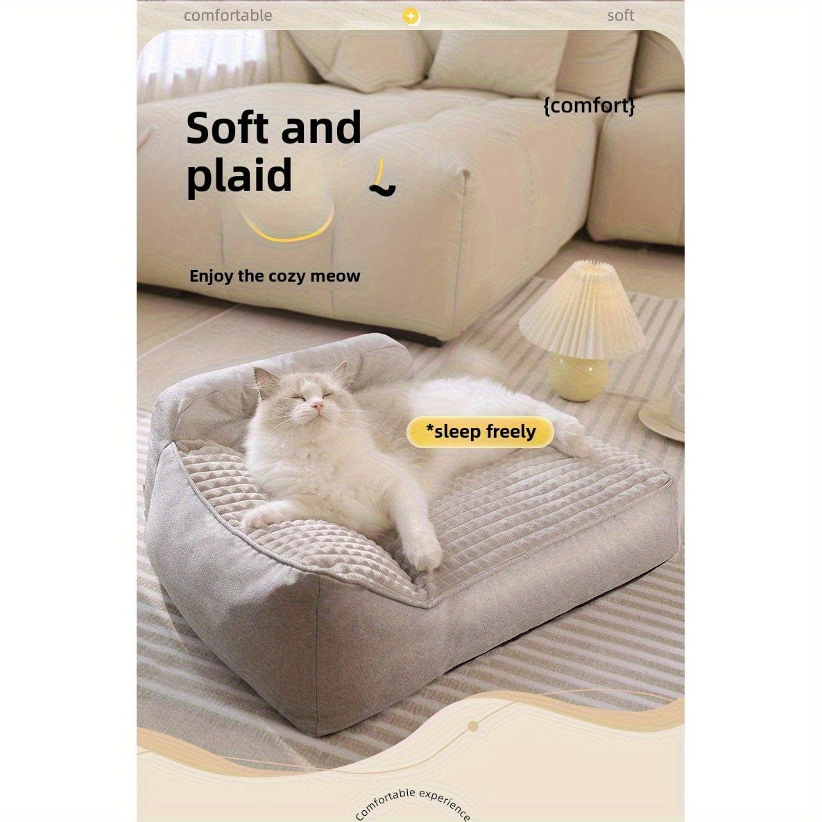 Lit orthopédique XL pour chien – Sofa luxe, housse lavable & confort ultime - One PETS - TOP