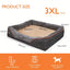 Lit orthopédique XXL pour chien – Sofa moelleux avec housse lavable - One PETS - TOP