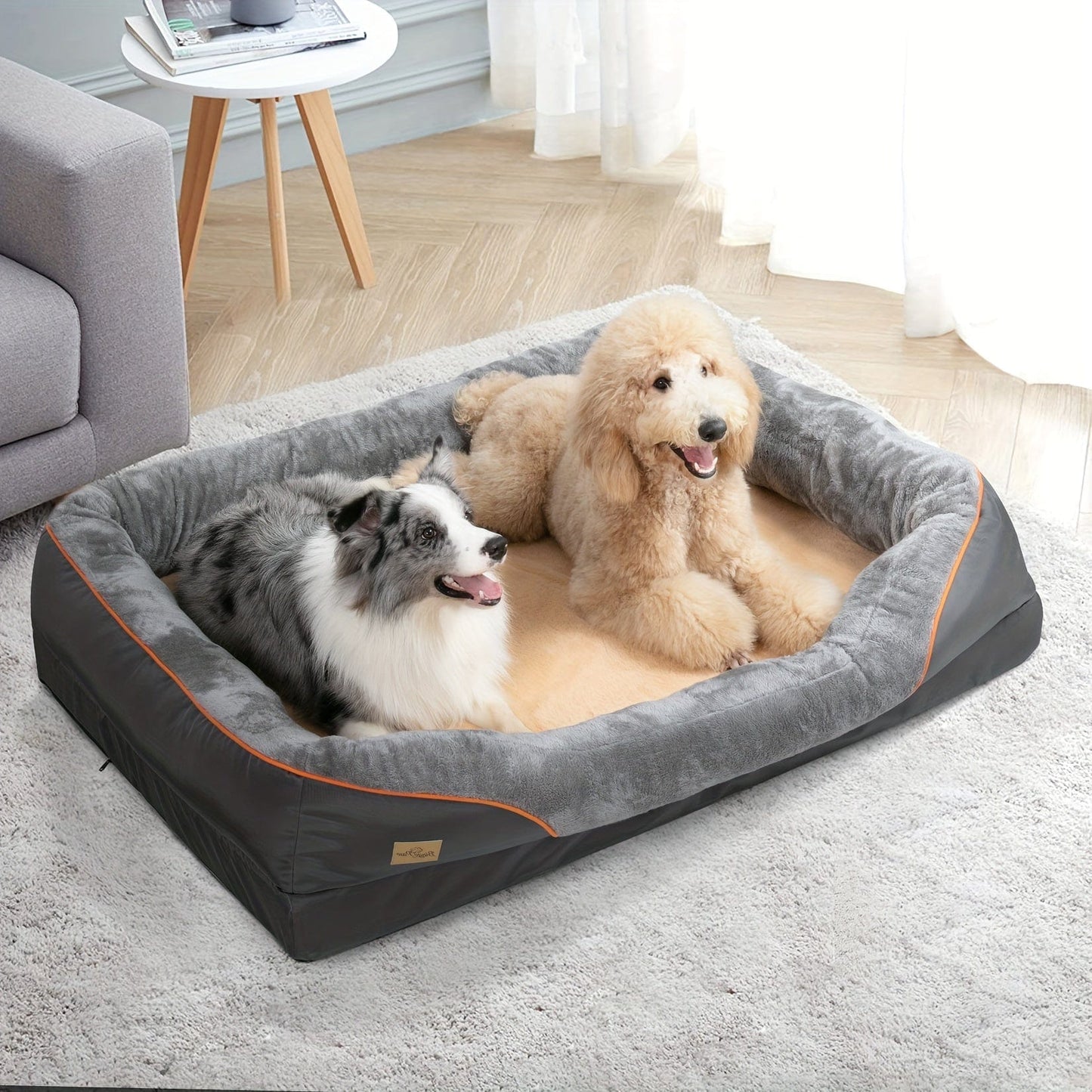 Lit orthopédique XXL pour chien – Sofa moelleux avec housse lavable - One PETS - TOP