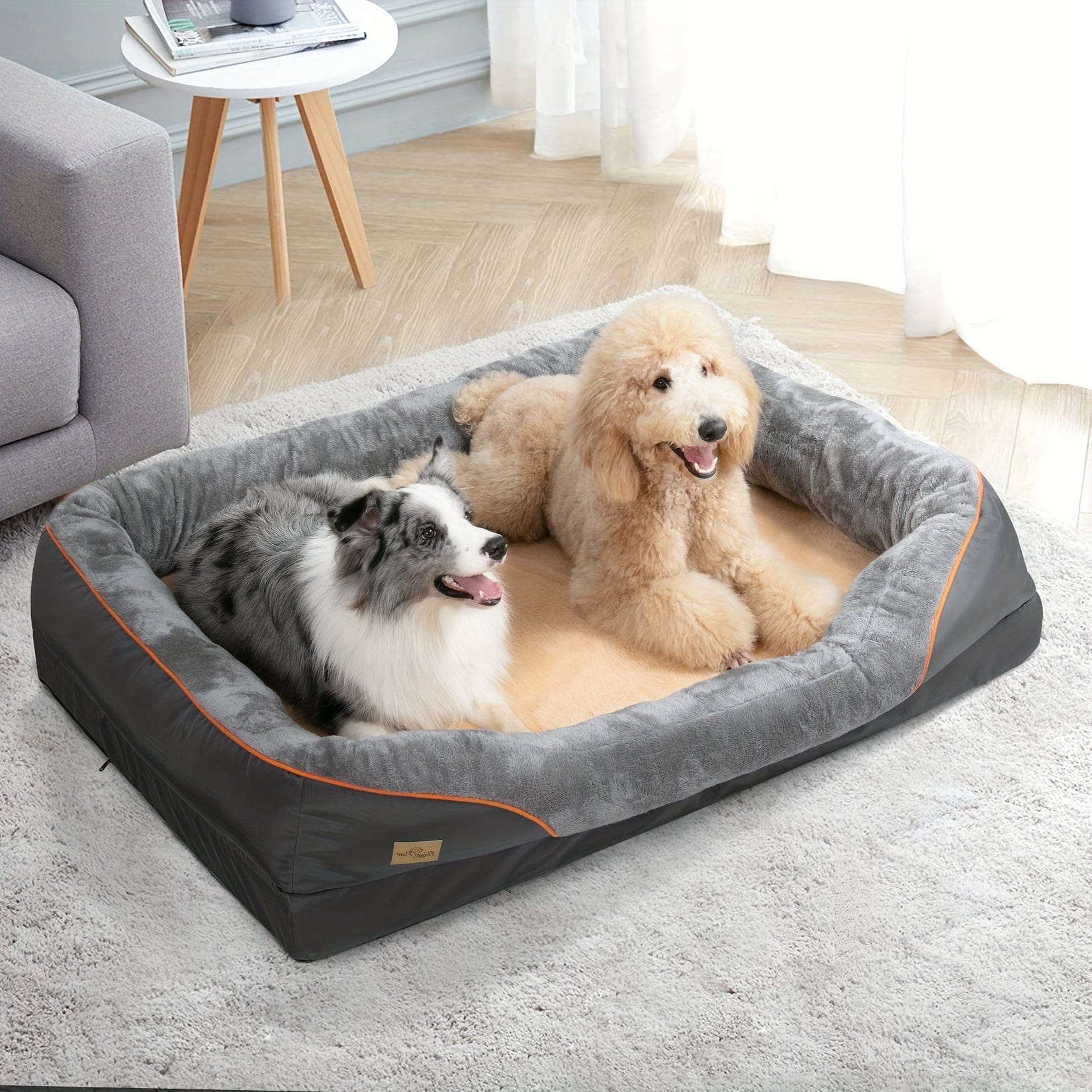 Lit orthopédique XXL pour chien – Sofa moelleux avec housse lavable - One PETS - TOP