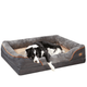 Lit orthopédique XXL pour chien – Sofa moelleux avec housse lavable - One PETS-TOP