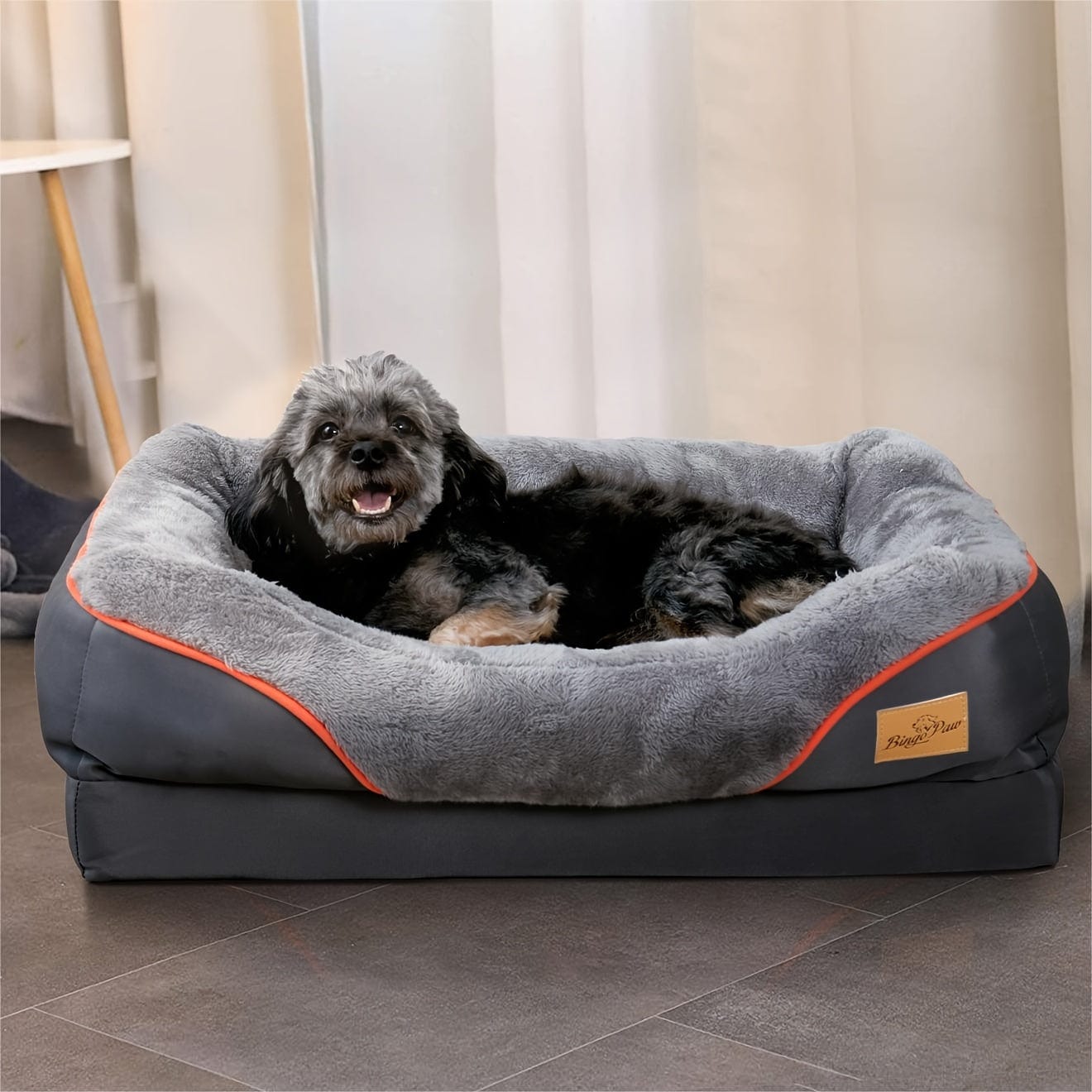 Lit orthopédique XXL pour chien – Sofa moelleux avec housse lavable One PETS-TOP