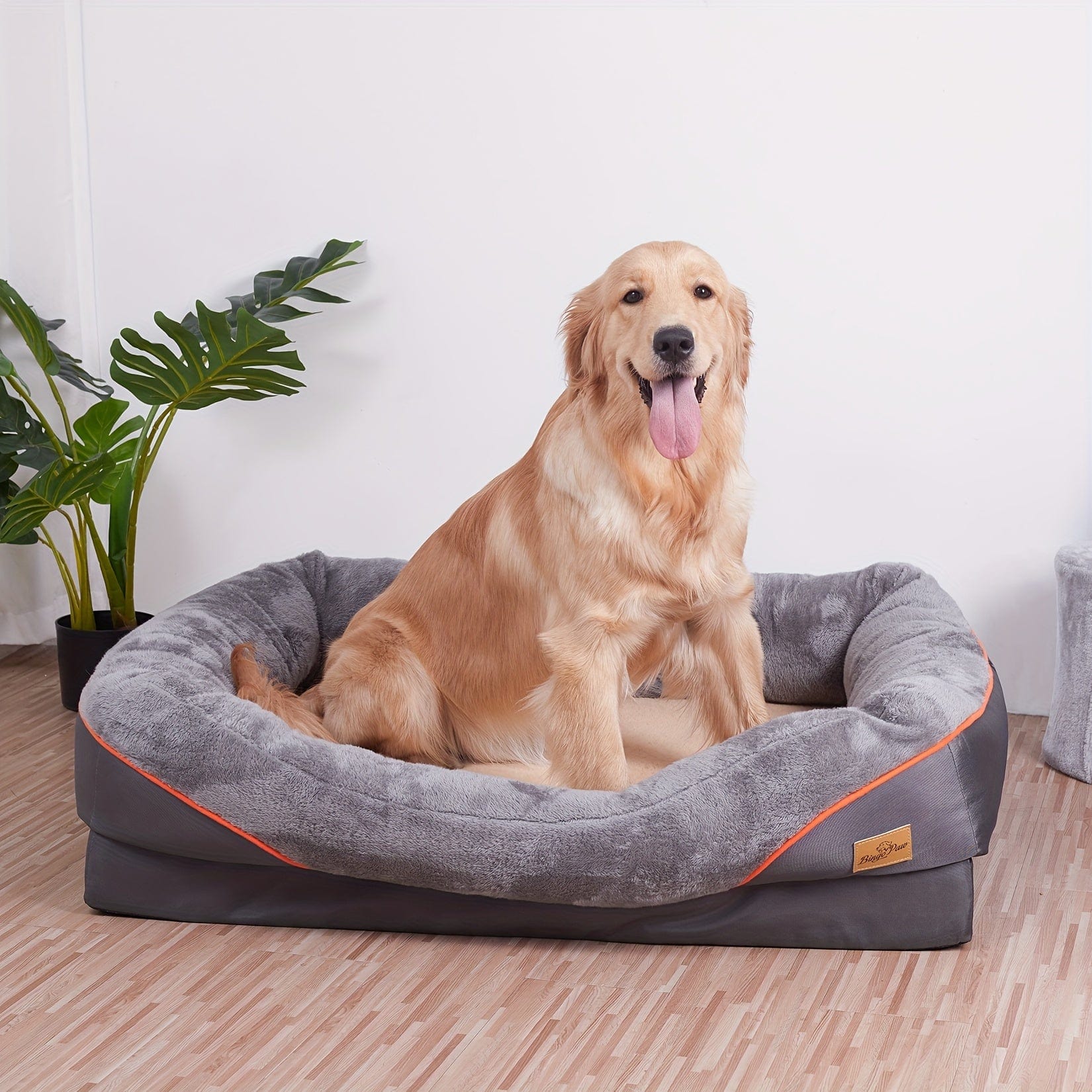 Lit orthopédique XXL pour chien – Sofa moelleux avec housse lavable One PETS-TOP