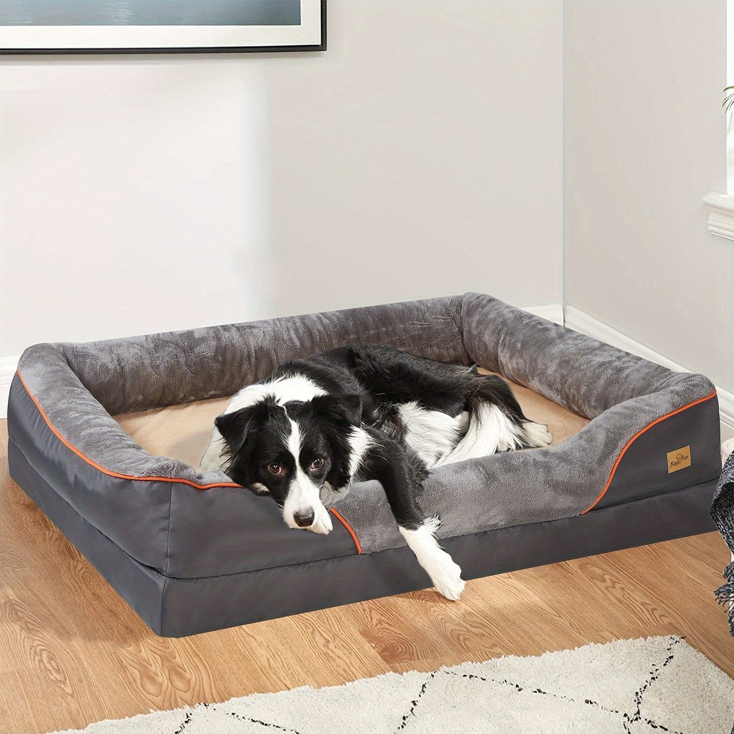 Lit orthopédique XXL pour chien – Sofa moelleux avec housse lavable One PETS-TOP