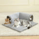 Lit pour chat avec tunnel – Couchage confortable & aire de jeu intégrée - One PETS - TOP
