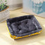 Lit pour chien & chat – Coussin moelleux, panier doux & tapis de canapé Jaune / S 45x35cm One PETS-TOP