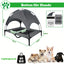 Lit surélevé pour chien avec auvent – Couchage portable intérieur/extérieur One PETS-TOP