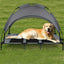 Lit surélevé pour chien avec auvent – Couchage portable intérieur/extérieur - One PETS - TOP