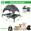 Lit surélevé pour chien avec auvent – Couchage portable intérieur/extérieur - One PETS - TOP