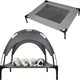 Lit surélevé pour chien avec auvent – Couchage portable intérieur/extérieur - One PETS-TOP – en situation