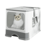 Litière XXL pliable pour chat – Tiroir amovible & design anti - éclaboussures - One PETS - TOP