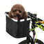 Lixada Vélo Panier Avant Pliant Amovible Vélo Guidon Panier Pet Cat Chien Transporteur Sac En Aluminium Cadre Top Poignées 34 x 24 x 24.5cm One PETS-TOP