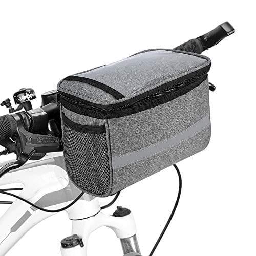 Lixada Vélo Panier Avant Pliant Amovible Vélo Guidon Panier Pet Cat Chien Transporteur Sac En Aluminium Cadre Top Poignées 34 x 24 x 24.5cm One PETS-TOP