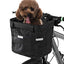 Lixada Vélo Panier Avant Pliant Amovible Vélo Guidon Panier Pet Cat Chien Transporteur Sac En Aluminium Cadre Top Poignées 34 x 24 x 24.5cm One PETS-TOP