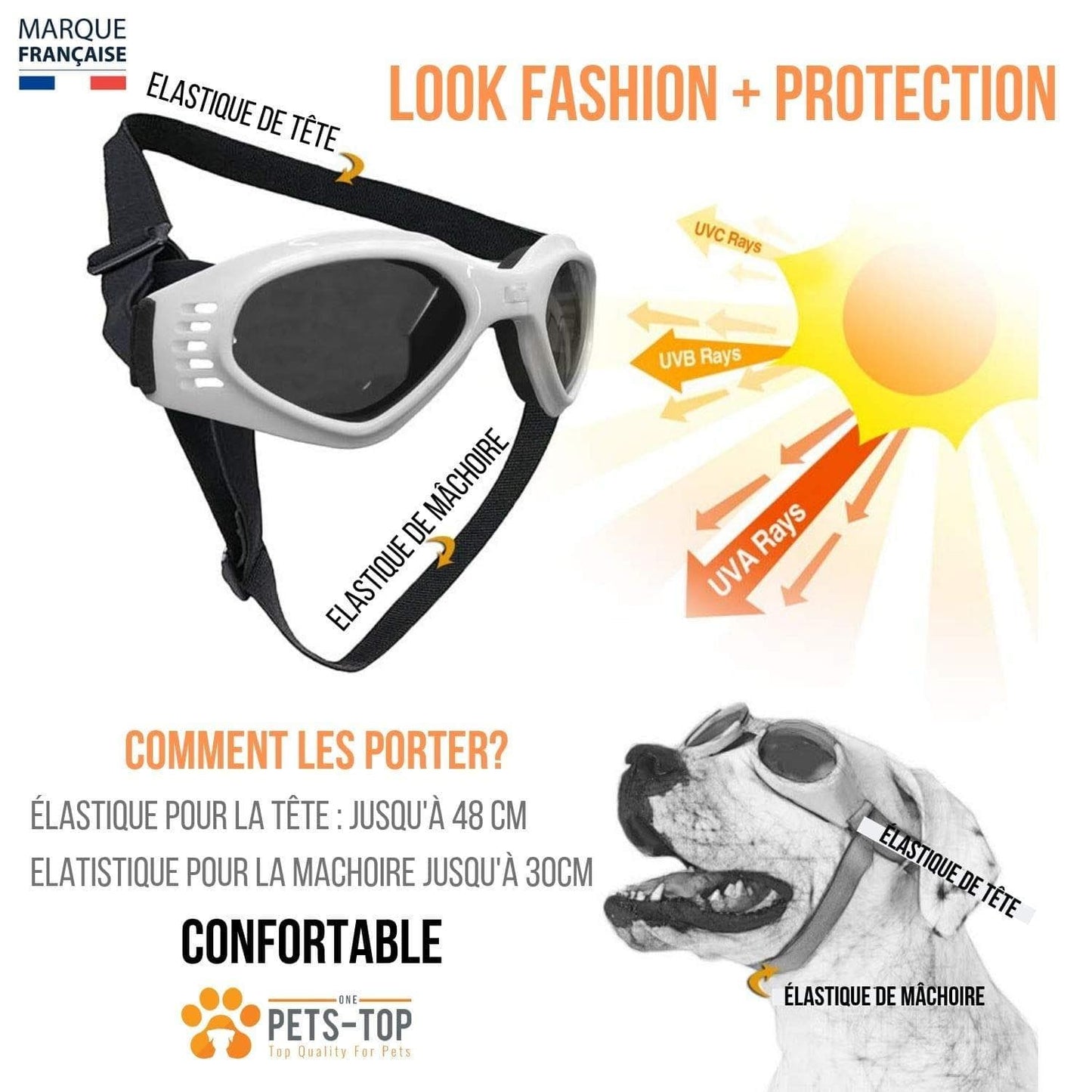 Lunettes De Soleil Pour Chien - One PETS - TOP