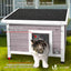 Maison en bois pour chat – Niche intérieure/extérieure avec toit étanche One PETS-TOP