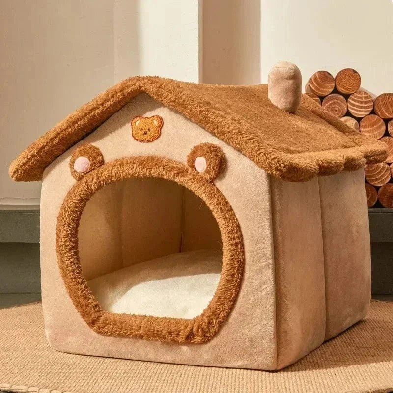 Maison pliante pour chiens & chats – Panier douillet avec matelas - One PETS - TOP