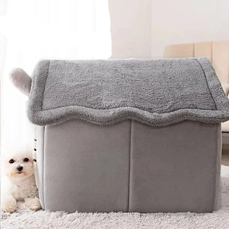 Maison pliante pour chiens & chats – Panier douillet avec matelas - One PETS - TOP