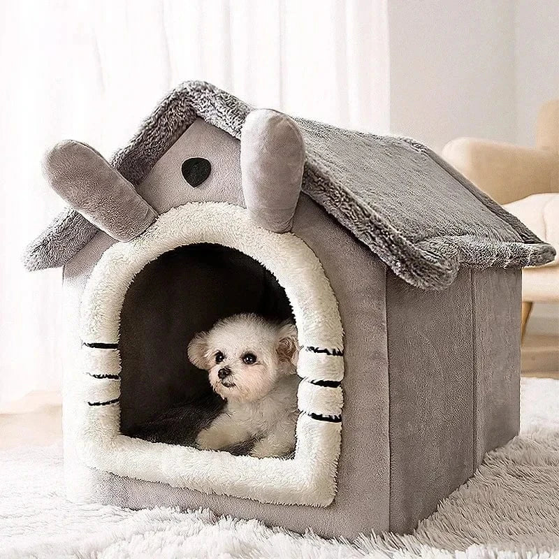 Maison pliante pour chiens & chats – Panier douillet avec matelas - One PETS - TOP