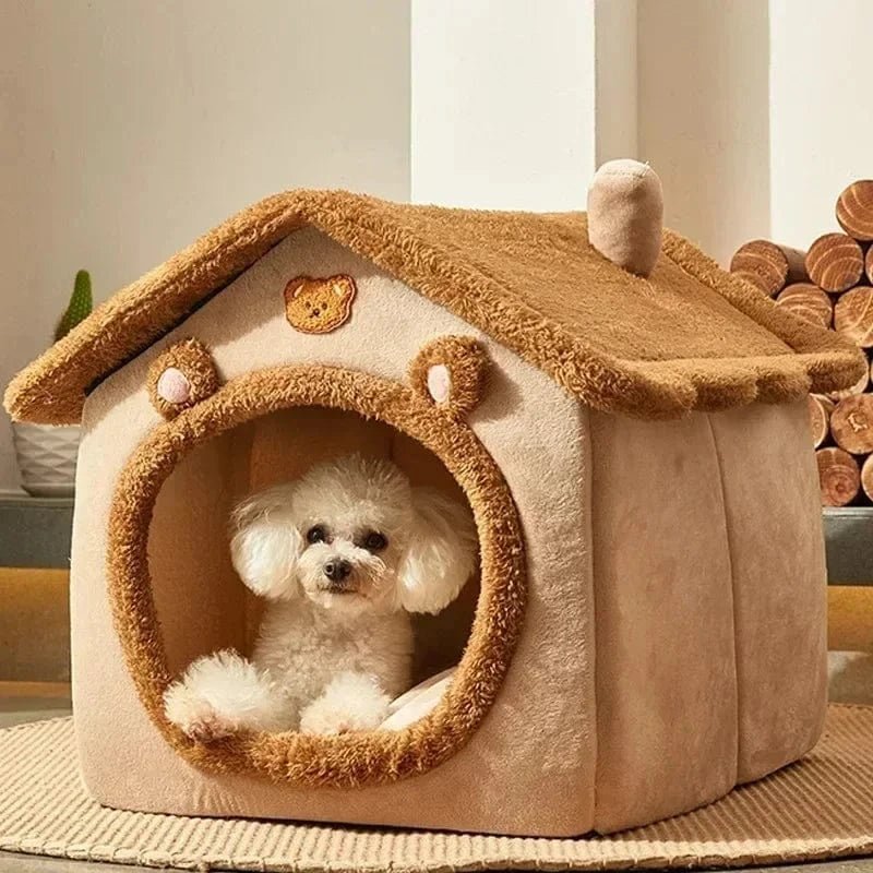 Maison pliante pour chiens & chats – Panier douillet avec matelas - One PETS - TOP