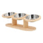 Mangeoire 3 - en - 1 pour chat & chiot – Bols inox surélevés avec support bois - One PETS - TOP